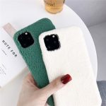 KJOEW Plush Warm Furry Case For iPhone 11 Pro 2019 X XR XS Max 7