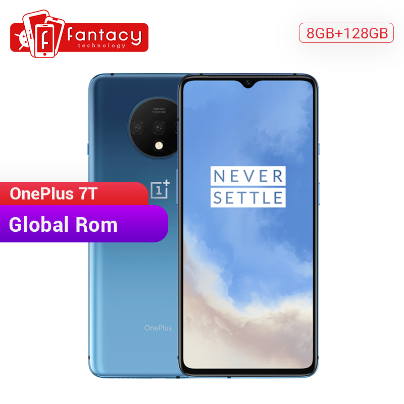 Global ROM OnePlus 7T 8GB 128GB Smartphone Snapdragon 855 Plus AMOLED 90Hz Screen 48MP Cameras Big Battery UFS 3.0 Warp Charge