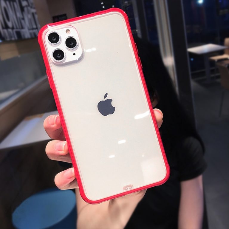 Shockproof Bumper Transparent Silicone Phone Case For iPhone