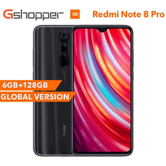 Global Version Xiaomi Redmi Note 8 Pro 6G RAM 128GB ROM Smartphone 64MP Four Rear Camera MTK Helio G90T Octa Core 6.53" 4500 mAh