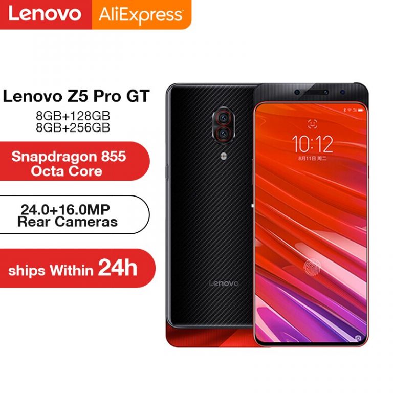 Global ROM Lenovo Z5 Pro GT Snapdragon 855 Smartphone 8GB RAM 256GB ROM 6.39'' In-Screen Fingerprint 24MP