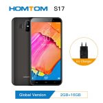 HOMTOM S17 Android 8.1 Quad Core 5.5" 18:9 Full Display Smartphone Fingerprint Face ID 2GB RAM 16GB ROM 13MP+8MP Mobile Phone