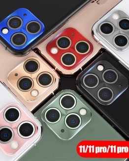 Camera Protective Ring For iphone 11 Lens case cover on the For iphone 11 pro max Metal Real back Camera protector fundas coque