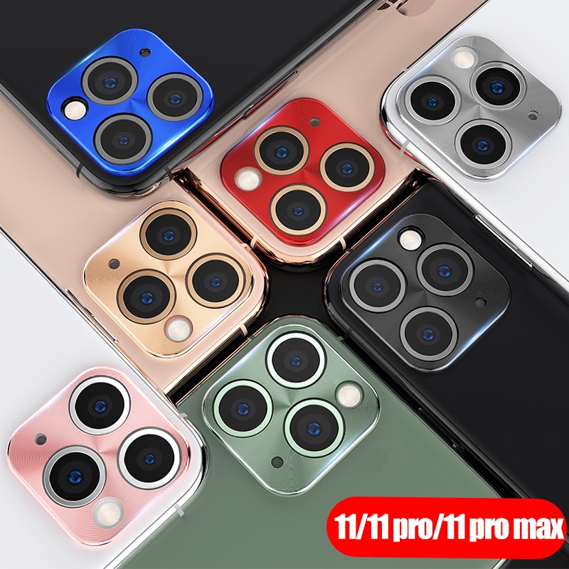 Camera Protective Ring For iphone 11 Lens case cover on the For iphone 11 pro max Metal Real back Camera protector fundas coque