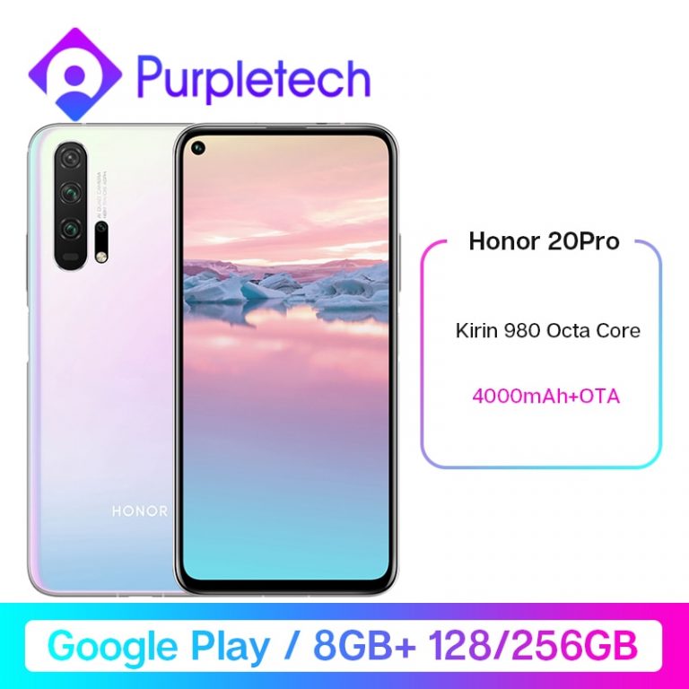 HONOR 20 Pro Google Play Smartphone 6.26''8GB 128GB Kirin 980 Octa Core