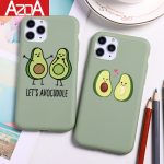 Avocado Cartoon Cute Soft TPU Coque Phone Cases For iPhone 11 Pro Max