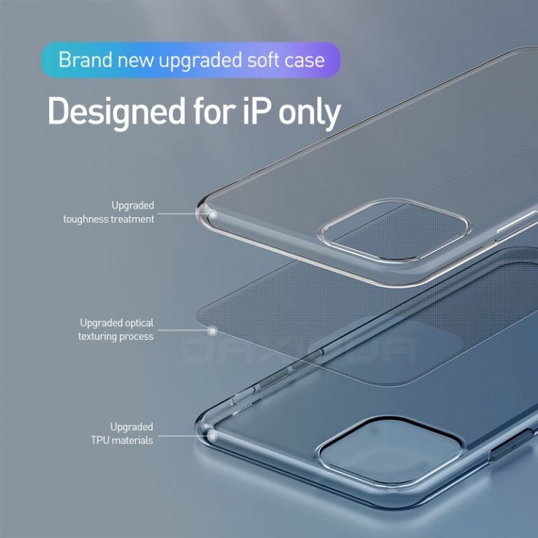 Luxury Clear Soft TPU Case For iPhone 11 Pro Max 7 8 6 6s Plus  7 Plus 8 Plus X