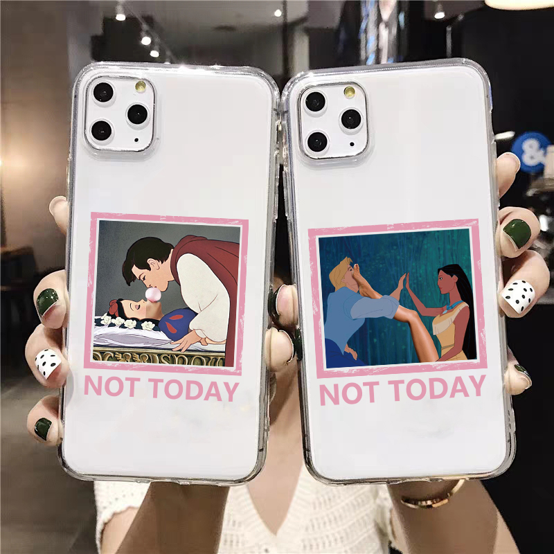 Aesthetic Tumblr Spoof Princess Prince Soft TPU Transparent Phone Case for Apple Iphone 11 Pro Max X Xs Xr 7 8 7plus 8plus Cover