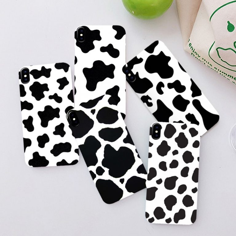 For IPhone 11 Pro 6 6S 7 8 Plus X XR XS Max 6 Cell Phone Case Cover White Black Cow Symbol Pattern Print Soft Silcone Coque 1 For IPhone 11 Pro 6 6S 7 8 Plus X XR XS Max 6 Cell Phone Case Cover