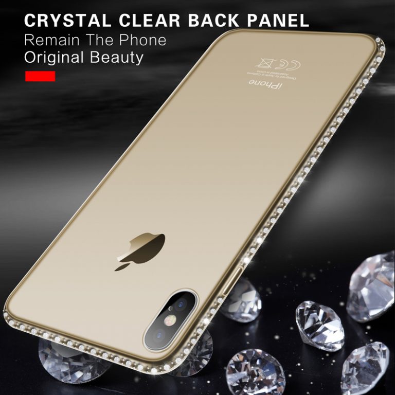 Case For iPhone 7 X XR XS MAX 8 6 6s Plus 11 Pro Max Bling Diamond Transparent