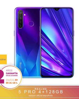 [Official Spanish Version Warranty] Realme 5 Pro Smartphone mobile tags, 6.3 ''4GB 128 gb ROM Snapdragon octa core, quad Camara