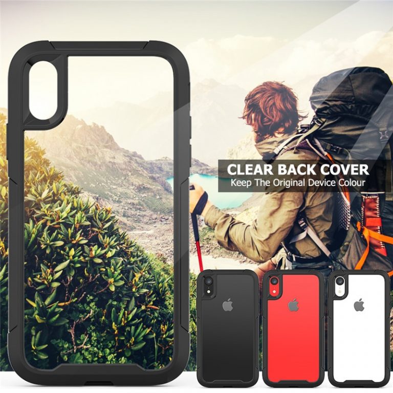 Military Shock Absorption Case For iPhone X XR XS XS Max Transparent Ultra-Thin