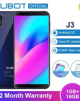 Original Cubot J3 Android Go 18:9 Full Screen 1GB 16GB 5.0 Inch MT6580 Quad-Core Smartphone 2000mAh 3G Face ID Dual Sim Celular