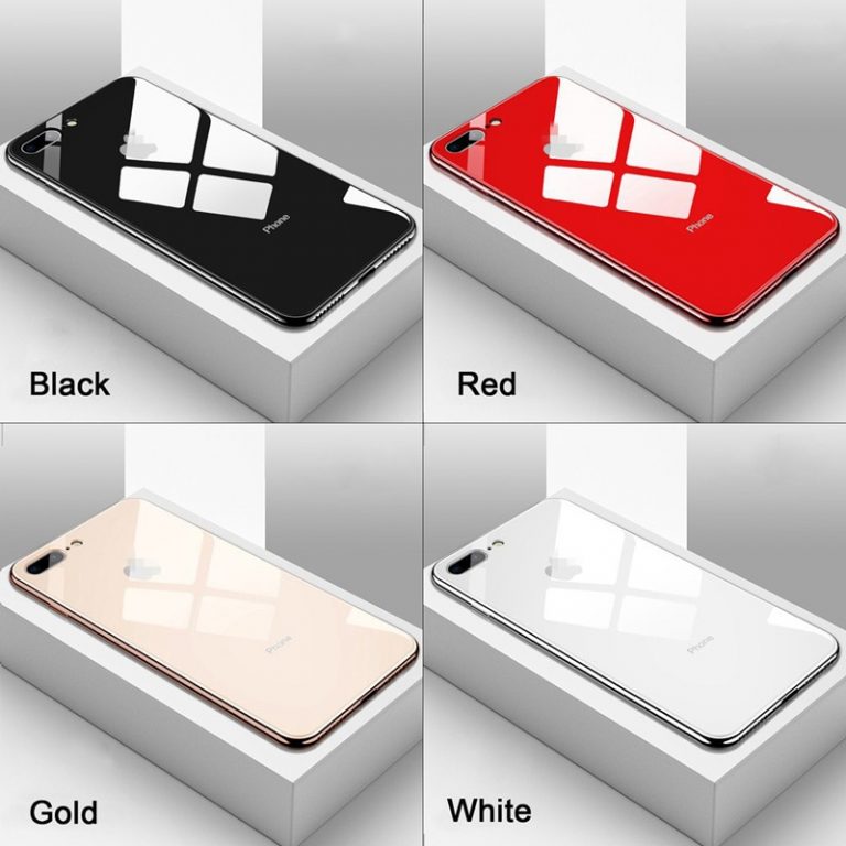 Fashion Ultra-Thin Slim Electroplated Tempered Mirror Glass Phone Case For iPhone 11 XR XS Max 6S 7 8 Plus fundas coque 1 Fashion Ultra-Thin Slim Electroplated Tempered Mirror Glass Phone Case