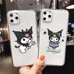 Kuromi Cute transparent Soft Silicone TPU Phone Cover for iPhone 5 SE 6s 7 8 Plus X XR XS Max 11 11Pro 11Pro Max