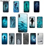 MaiYaCa Ocean Whale Shark Swimming Luxury Phone Cover for Apple iphone