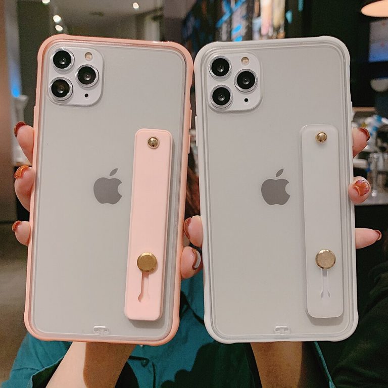 Shockproof Bumper Transparent Phone Case For iPhone 11 Pro X XR XS Max 8 7 6 6S Plus Clear Soft TPU Wrist strap stand Back Cover Shockproof Bumper Transparent Phone Case For iPhone 11 Pro X XR XS Max 8 7 6 6S Plus Clear Soft TPU Wrist strap stand Back Cover