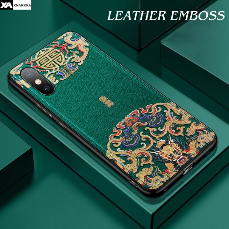 Luxury Leather Relief Patterned Case For iPhone 11 Pro XS MAX XR X New Silicone Soft Cases