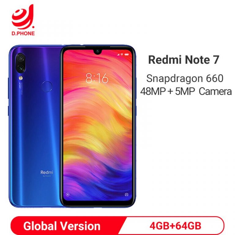 Global Version Xiaomi Redmi Note 7 4GB 64GB Smartphone Snapdragon 660 Octa Core 4000mAh 6.3" 48MP Dual Camera Mobile Phone Global Version Xiaomi Redmi Note 7 4GB 64GB Smartphone Snapdragon 660 Octa Core 4000mAh 6.3" 48MP Dual Camera Mobile Phone
