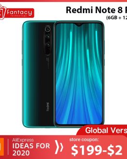 Global Version Xiaomi Redmi Note 8 Pro 6GB RAM 128GB ROM 64MP Quad Cameras MTK Helio G90T Smartphone 4500mAh 18W QC 3.0 UFS 2.1