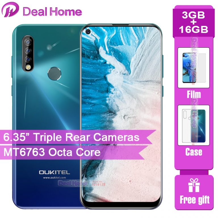 Oukitel C17 Triple Rear Cameras 6.35” Smartphone MT6763 Octa Core