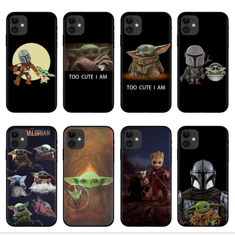 Lovely Baby Yoda soft silicone Phone case shell for iPhones 6 6s 7 8 Plus X XR XS Max 11 Pro Max The Mandalorian Black Tpu Cover 1 Lovely Baby Yoda soft silicone Phone case shell for iPhones 6 6s 7 8 Plus