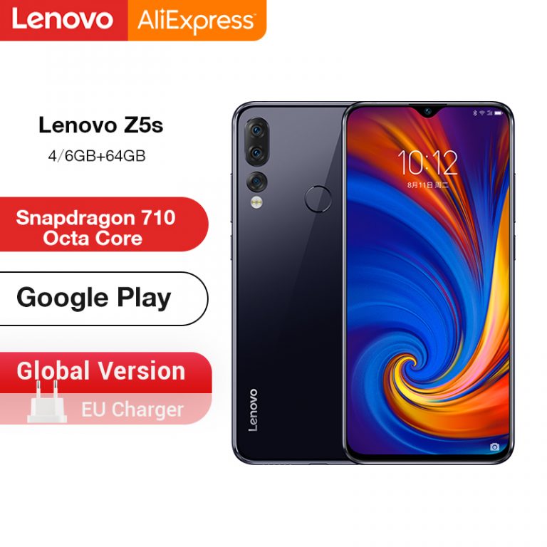 Global Version Lenovo Z5s Z5 S Smartphone Snapdragon 710 Octa Core Face ID 6.3inch Android P Triple Rear Camera Smartphone