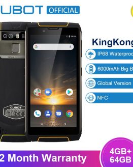 Cubot King Kong 3 IP68 Waterproof Shockproof Smartphone 5.5'' Android 8.1 4GB 64GB MT6763T Octa Core 9V/2A NFC 18:9 Mobile Phone