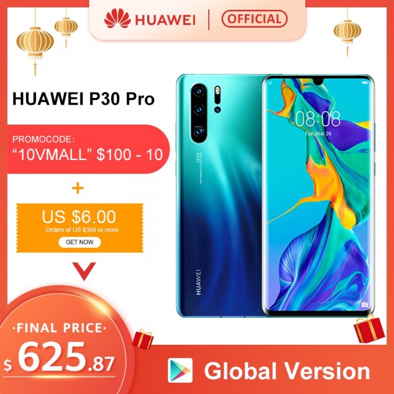 Huawei P30 Pro 8GB 256GB Kirin 980 Octa Core Smartphone Quad Camera