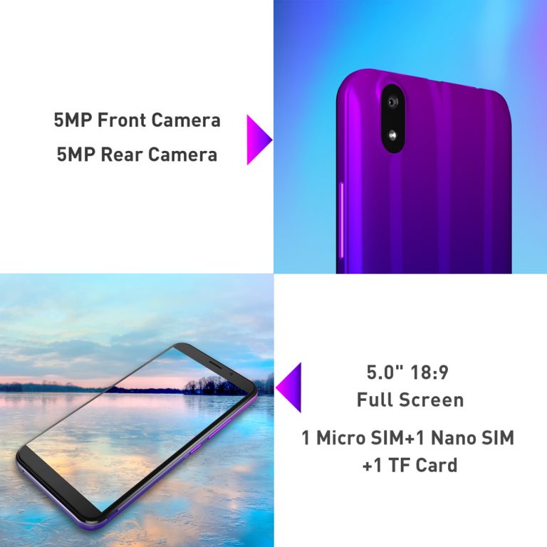 LEAGOO Z10 Android Mobile Phone 5.0" 18:9 Display 1GB RAM 8GB ROM