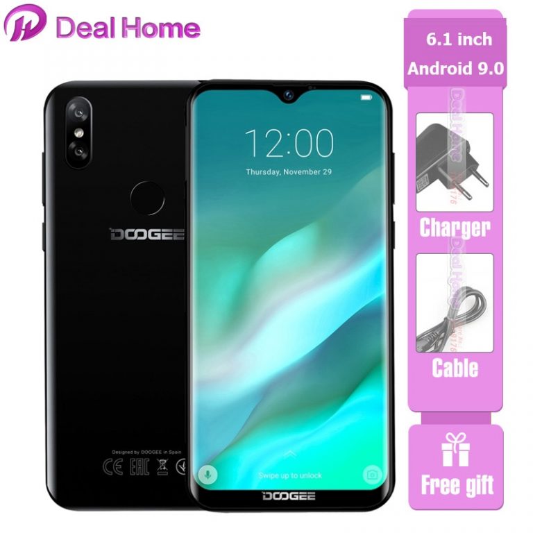 DOOGEE Y8 6.1" 19:9 Waterdrop Display Android 9.0 3400mAh MTK6739 Smartphone