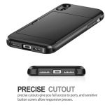 For iPhone 11 Pro Max XS X XR Case Slide Armor Wallet Card Slots Holder Cover
