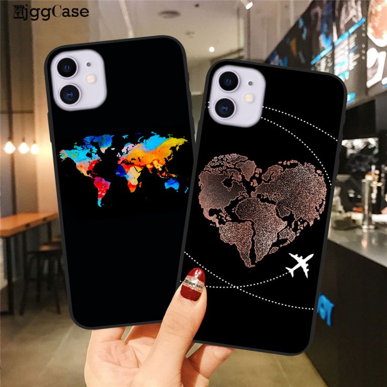 World Map Travel Just Go Phone Case For iPhone XS MAX X 11Pro XR 7 8 6 6s Plus Fashion Black Silicone Soft Back Cover Case Coque World Map Travel Just Go Phone Case For iPhone XS MAX X 11Pro XR 7 8 6 6s Plus Fashion Black Silicone Soft Back Cover Case Coque