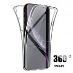 360 Full Cover Soft Silicone Shockproof Phone Case For iPhone 11 Pro XS