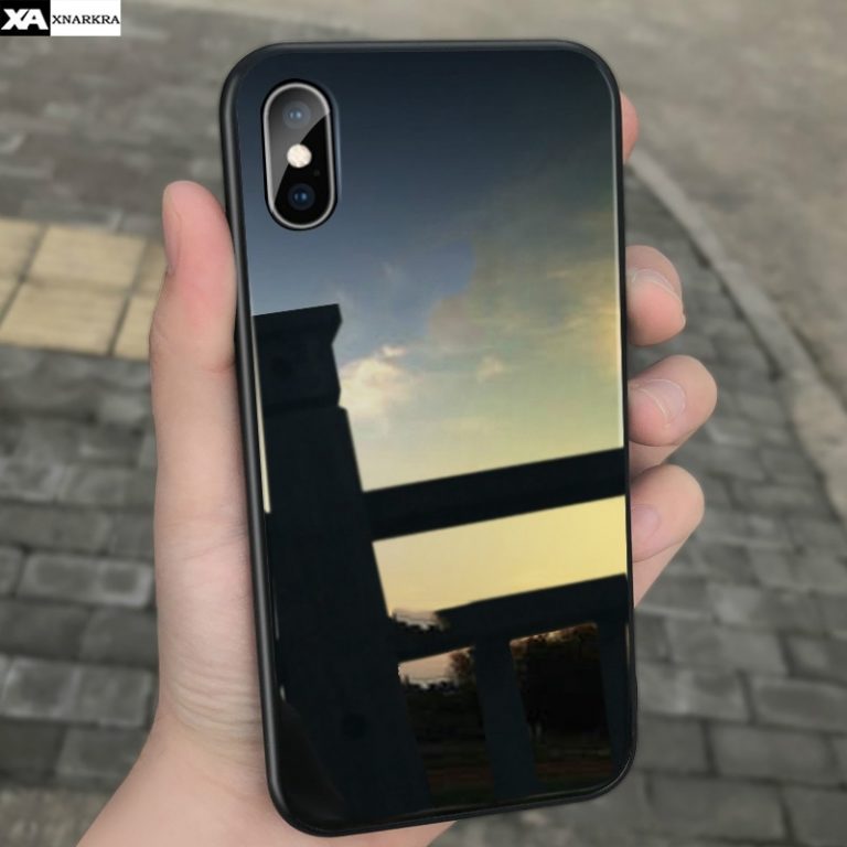 Luxury Tempered Glass Phone Cases For iPhone 7 8 6 6s Plus Glass Back Silicone Shockproof Cover For iPhone 11 Pro X XR XS MAX