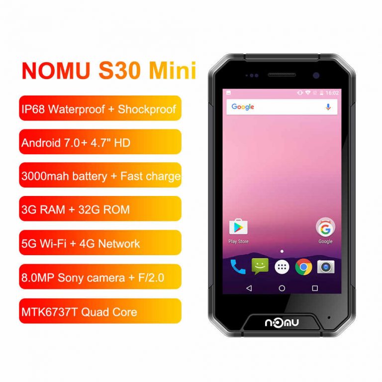 NOMU S30 Mini SmartPhone 3GB RAM 32GB ROM 4.7" 4G LTE