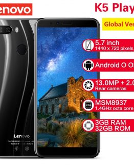 Global Version EU Plug Lenovo K5 Play 4G Android Smartphone 3GB 32GB 5.7'' Snapdragon Octa Core 13MP+2MP Mobile Cellphones