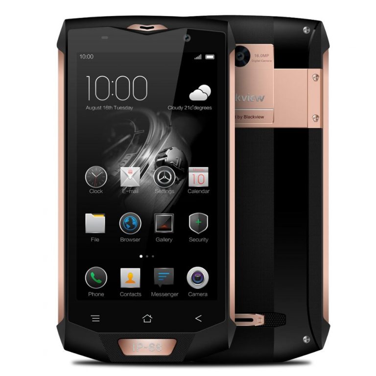 Blackview BV8000 Pro 5inch 4G Smartphone FHD Waterproof Quick Charge NFC Cellphones Octa-Core 6GB+64GB Fingerprint 16.0MP Camera