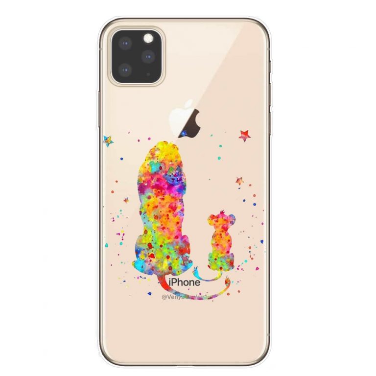 Cartoon Minnie Princess Stitch Mermaid Case For iPhone 11 Pro XS MAX XR Cover