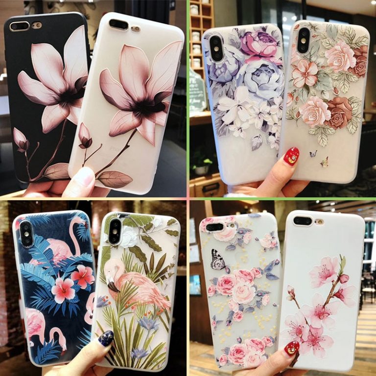 11 Pro Soft Case For iPhone 8 Plus 6S XS MAX XR Phone Cases Protection Silicon Capa Flower For iPhone 7 8 6 Plus 5S X Girl Case