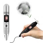 Electric fan Recording Pen small mini mobile phone gsm Bluetooth Dialer push-button Magic Voice Russian keyboard cellphone