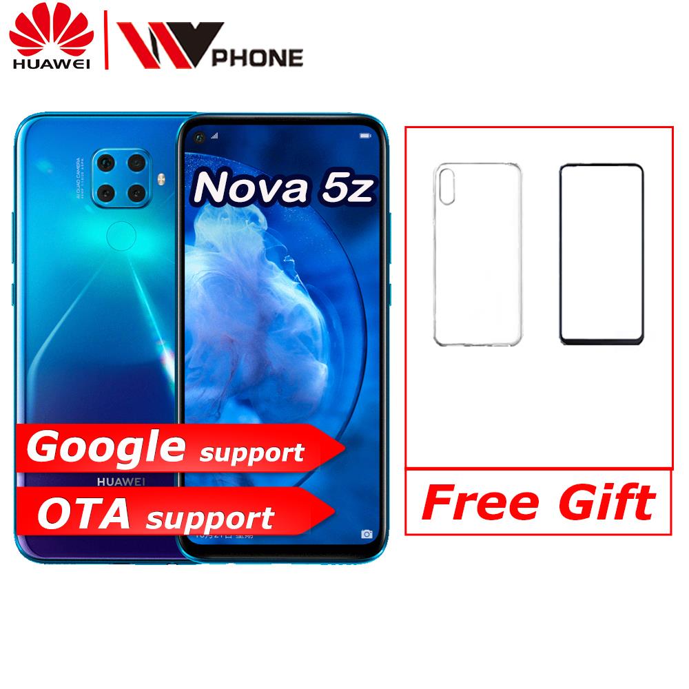 Huawei Nova 5z SmartPhone Kirin 810 Ai Octa Core 6.26 inch Android 9.0 Fingerprint unlock Support Google play