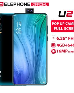 Elephone U2 16MP Pop Up Camera Mobile phone Android 9.0 MT6771T Octa Core 6GB+128G 6.26" FHD+ Screen Face ID 4G LTE Smartphone