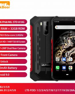 Ulefone Armor X5 MT6763 Octa core ip68 Rugged Waterproof Smartphone Android 9.0 Cell Phone 3GB 32GB NFC 4G LTE Mobile Phone