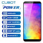 Cubot Power Android 8.1 Helio P23 Octa Core 6000mAh 6GB RAM 128GB ROM