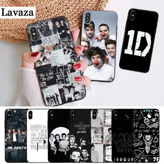 One Direction High-end Protector Silicone Case for iPhone 5 5S 6 6S Plus 7 8 11 Pro X XS Max XR