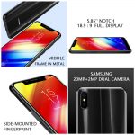 Global version Homtom H10 5.85" Android 8.1 Octa Core Cell Phone Fingerprint