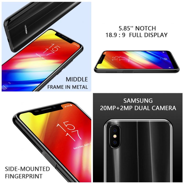 Global version Homtom H10 5.85" Android 8.1 Octa Core Cell Phone Fingerprint