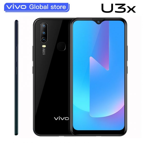 Brand New vivo U3x Cell Phones celular Snapdragon665 4G 64G Triple AI Camera