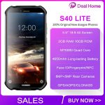 DOOGEE S40 Lite Quad Core 2GB 16GB Fingerprint Face ID